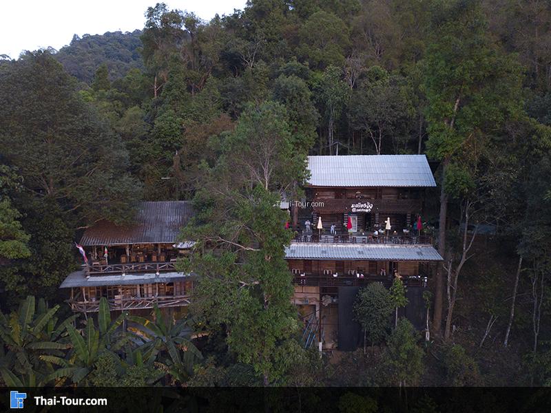 ภาพมุมสูงของ หมู่บ้านแม่กำปองแบบ