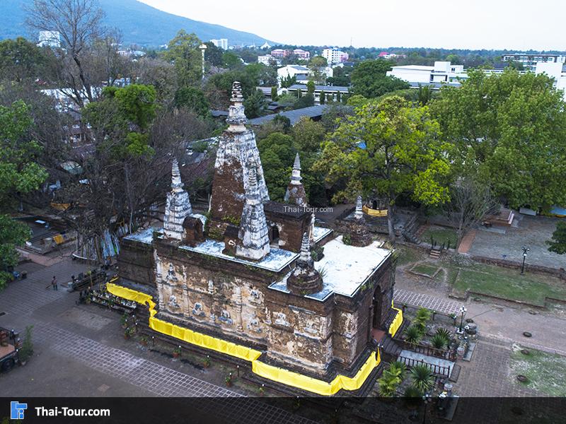 วัดเจ็ดยอด ภาพมุมสูง
