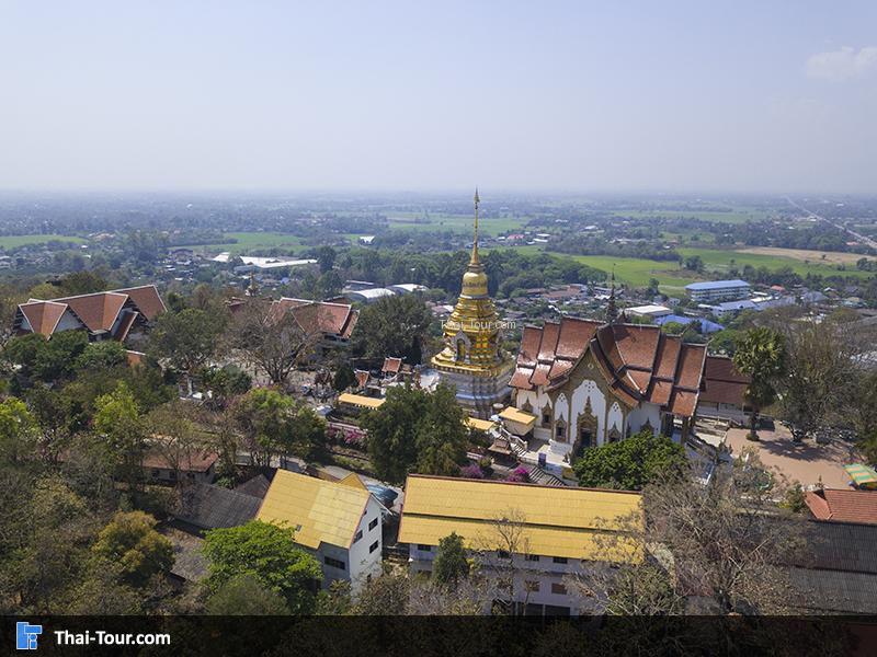ภาพมุมสูง วัดพระธาตุดอยสะเก็ด เชียงใหม่