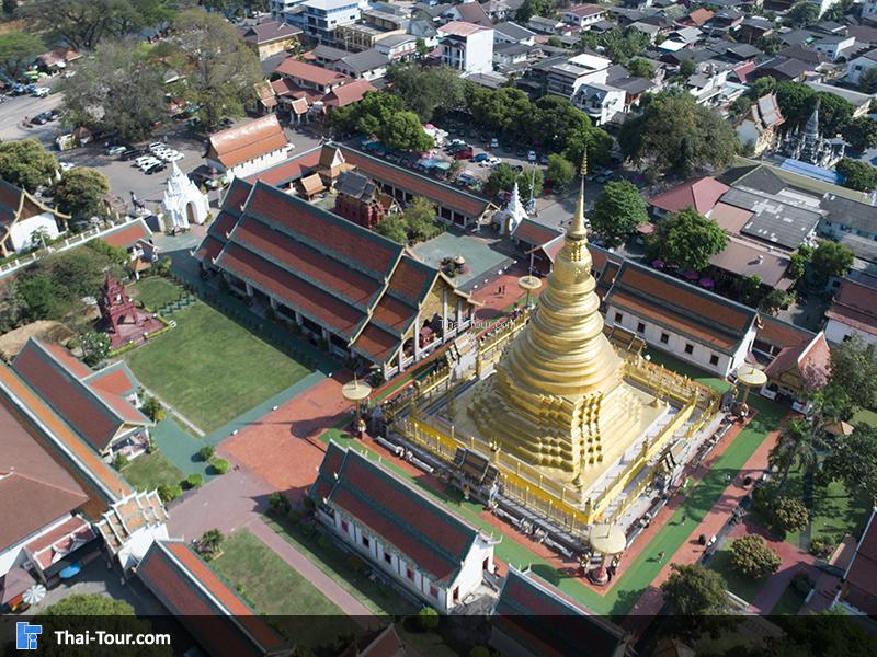 ภาพมุมสูง วัดพระธาตุหริภุญชัย