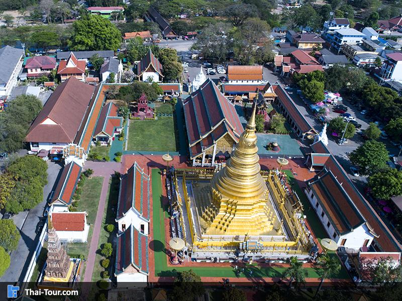 ภาพมุมสูง วัดพระธาตุหริภุญชัย