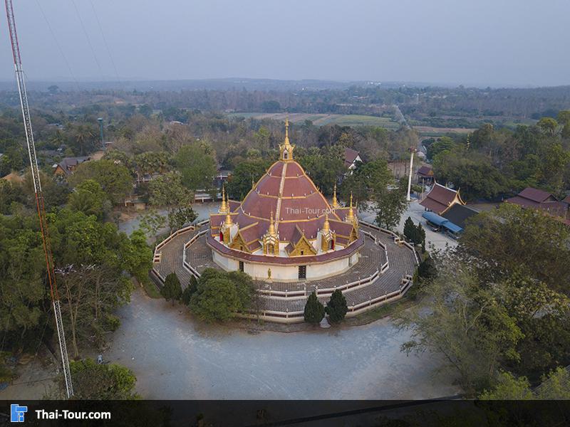 ภาพมุมสูงของ วัดพระบาทห้วยต้ม