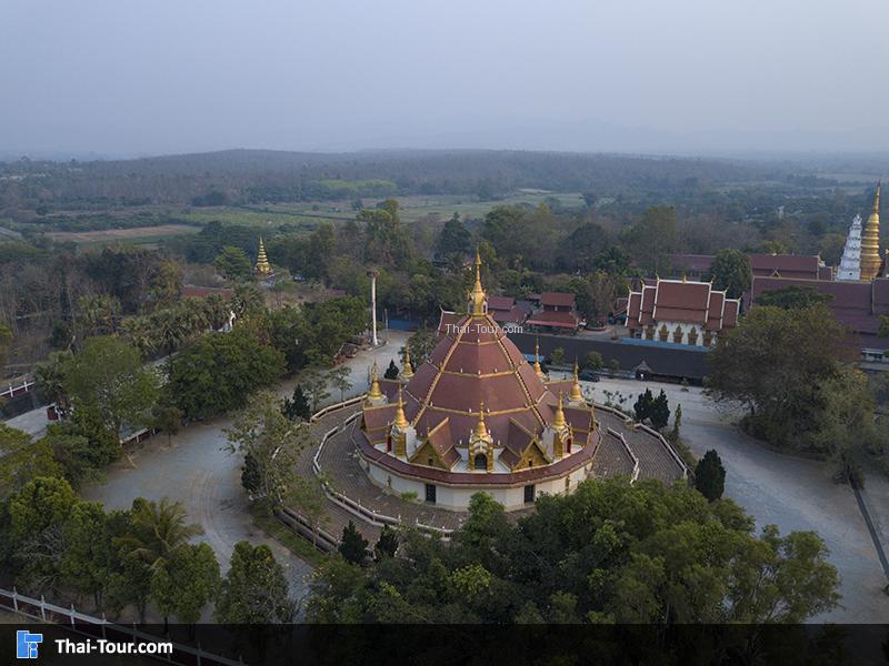 ภาพมุมสูง ของวัดพระบาทห้วยต้ม