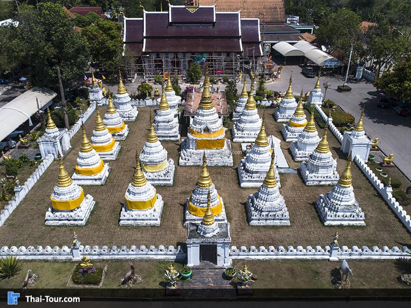 ภาพมุมสูง เจดีย์ชาวหลัง