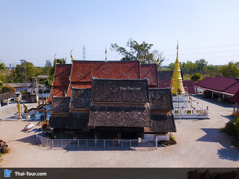 วัดปงยางคก ด้านนี้จะเป็นวิหารโถงล้านนา