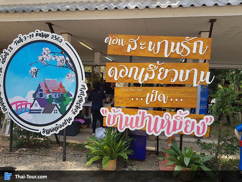 ป้ายเทศกาล บ้านป่าเหมี้ยง