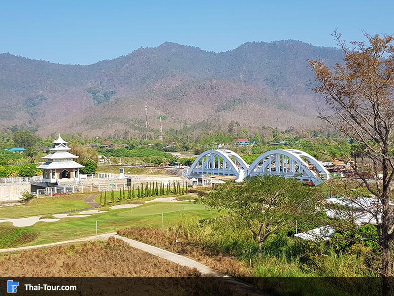 สะพานขาวทาชมภู ช่วงสายๆของวัน