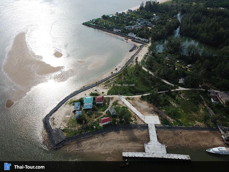 ภาพมุมสูง เกาะคอเขา