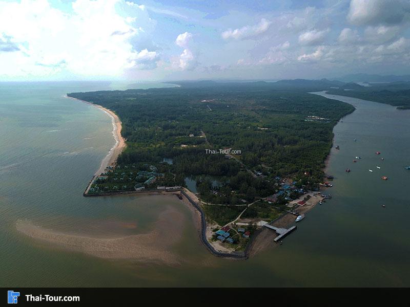 ภาพมุมสูง เกาะคอเขา