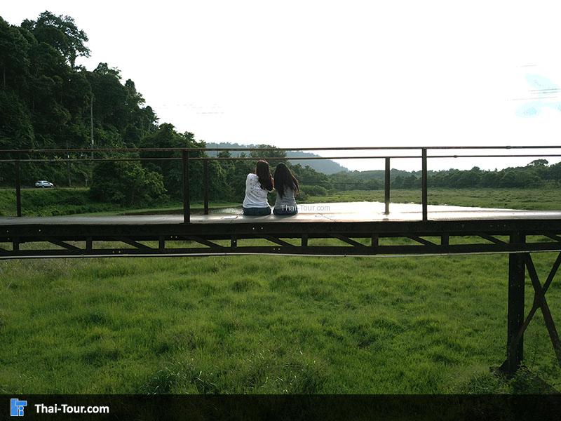 ภาพมุมสูง สะพานเหล็กบุญสูง