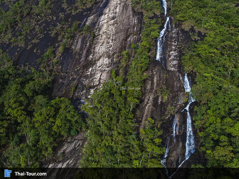 ภาพจากโดรน น้ำตกหงาว