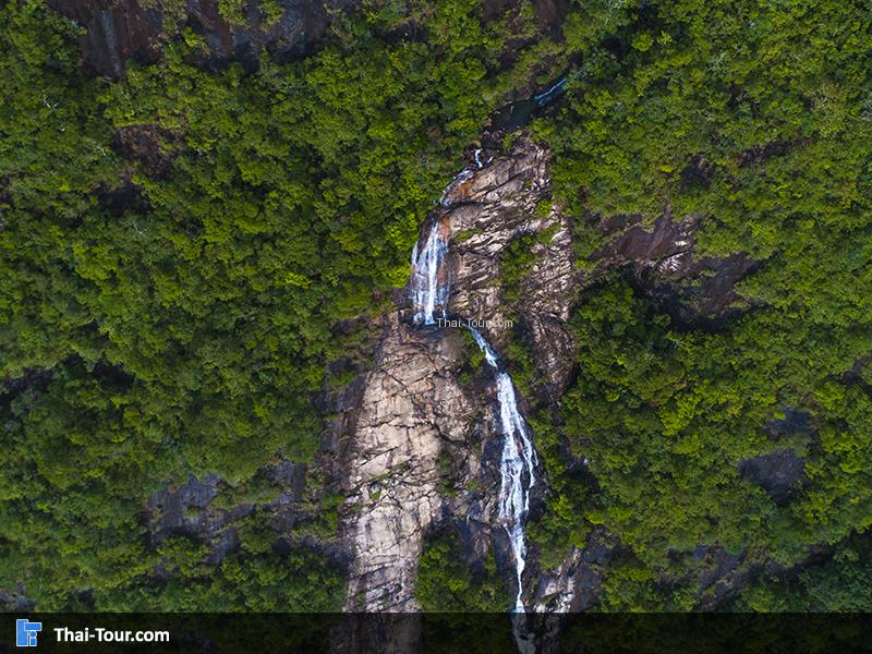 ภาพจากโดรน น้ำตกหงาว