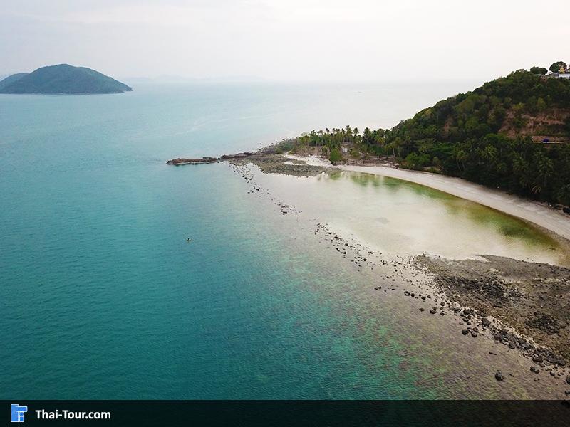 ภาพมุมสูงด้านบน เจดีย์แหลมสอ