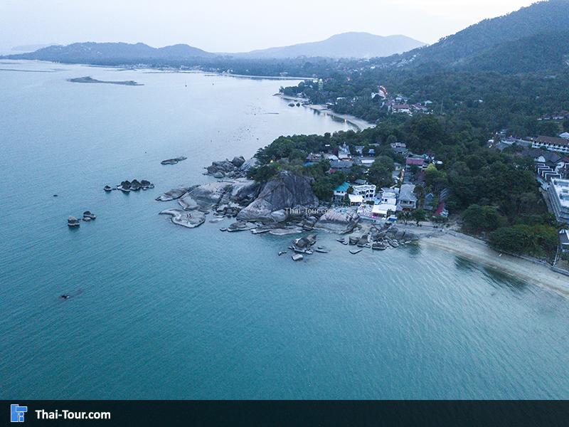 ภาพมุมสูง หินตา หินยาย