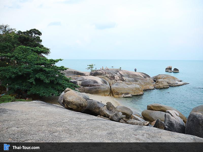 ภาพมุมสูง หินตา หินยาย