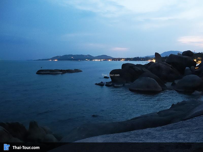 บรรยากาศยามเย็น ที่ หินตา หินยาย