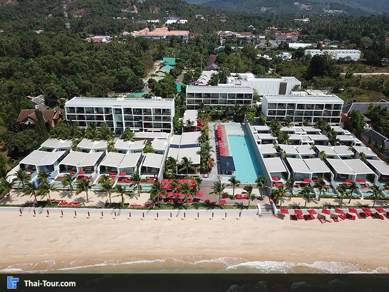 ภาพมุมสูง หาดแม่น้ำ