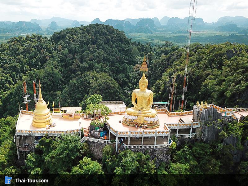 ภาพมุมสูง วัดถ้ำเสือ