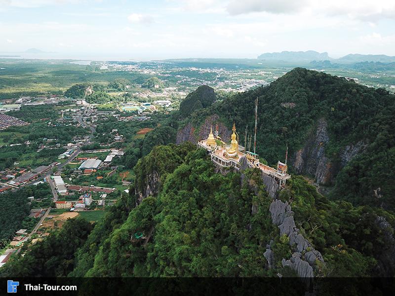 ภาพมุมสูง วัดถ้ำเสือ