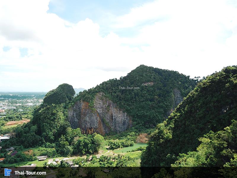ภาพมุมสูง วัดถ้ำเสือ