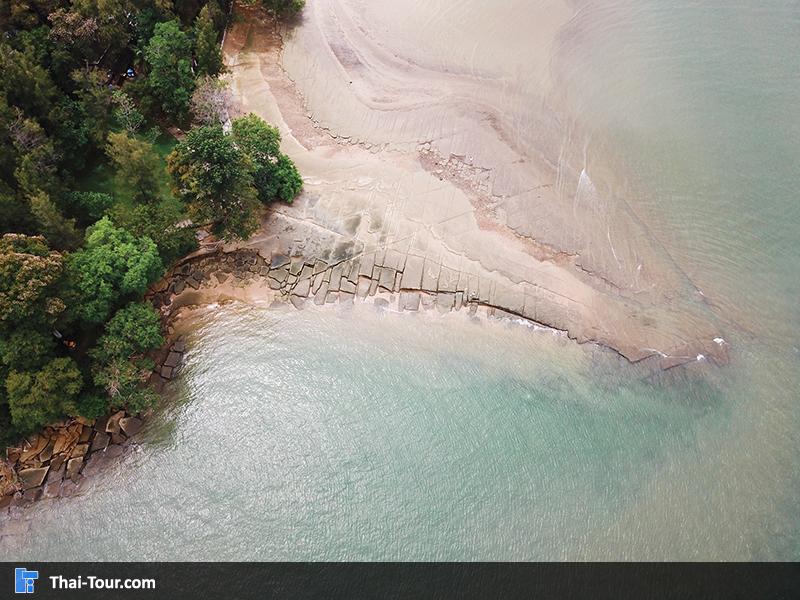 ภาพมุมสูง สุสานหอยสี่สิบล้านปี