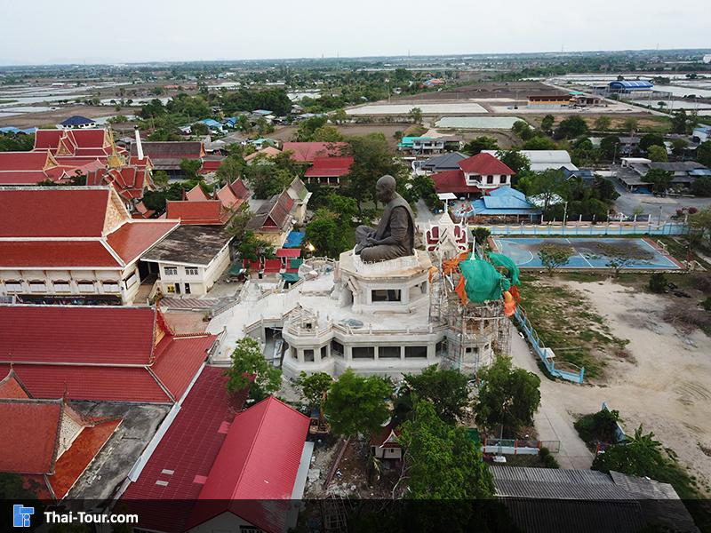 ภาพมุมสูงของวัดปานประสิทธาราม