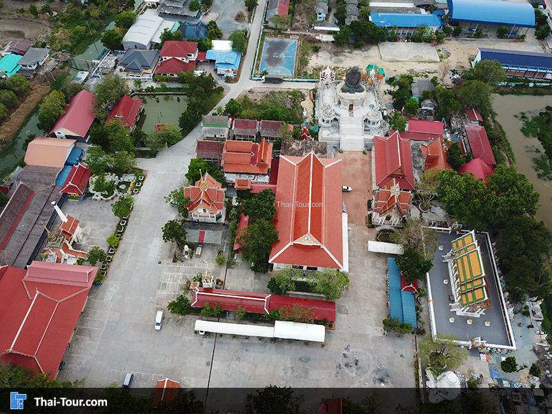 ภาพมุมสูงของวัดปานประสิทธาราม