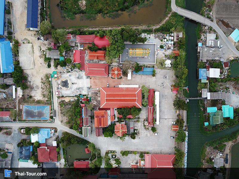 ภาพมุมสูงของวัดปานประสิทธาราม