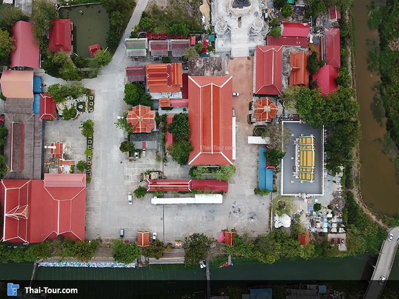 ภาพมุมสูงของวัดปานประสิทธาราม