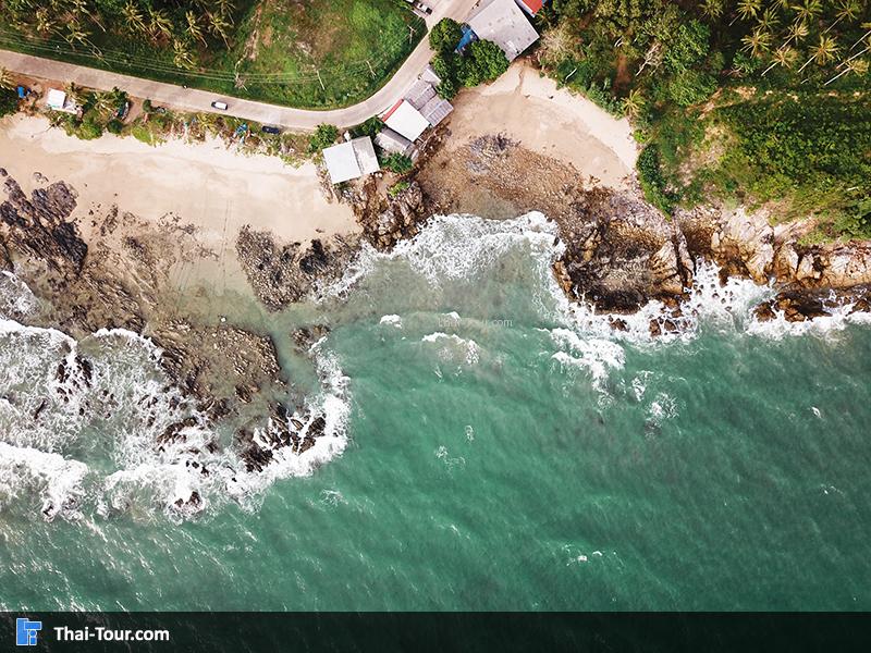 ภาพมุมสูง ชายหาดคลองหิน