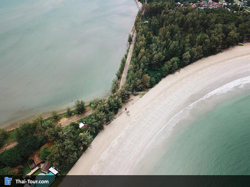 ภาพมุมสูง หาดคอกวาง