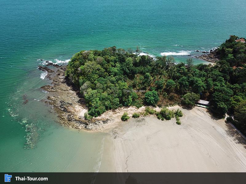 ภาพมุมสูง หาดคอกวาง