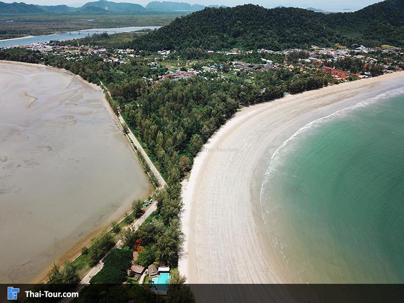 ภาพมุมสูง หาดคอกวาง