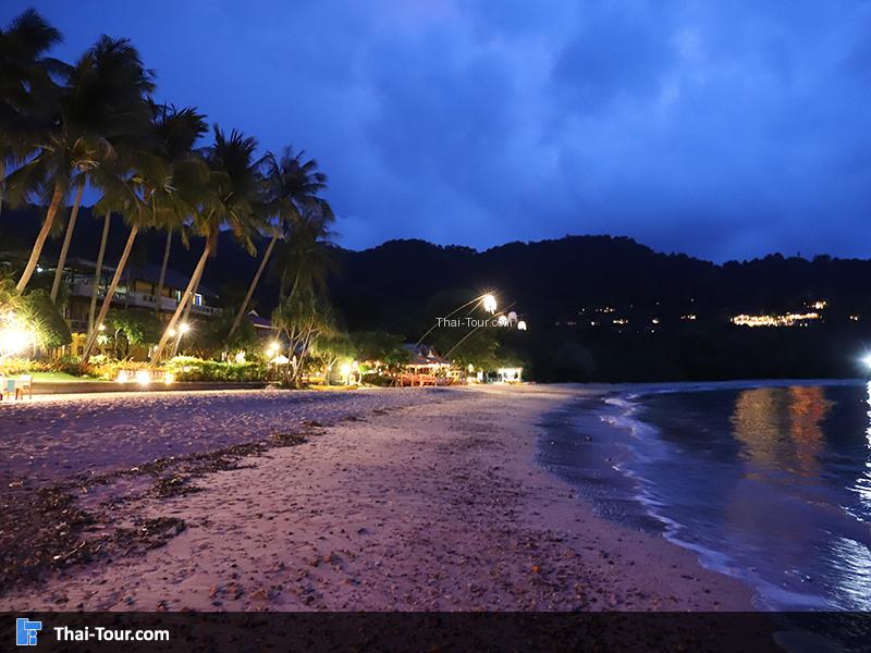 หาดบากันเตียง บรรยากาศกลางคืน