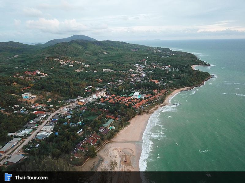 ภาพมุมสูง หาดพระแอ๊ะ