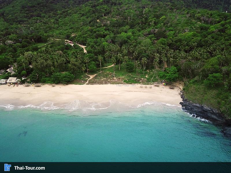 ภาพมุมสูง ชายหาดคลองจาก