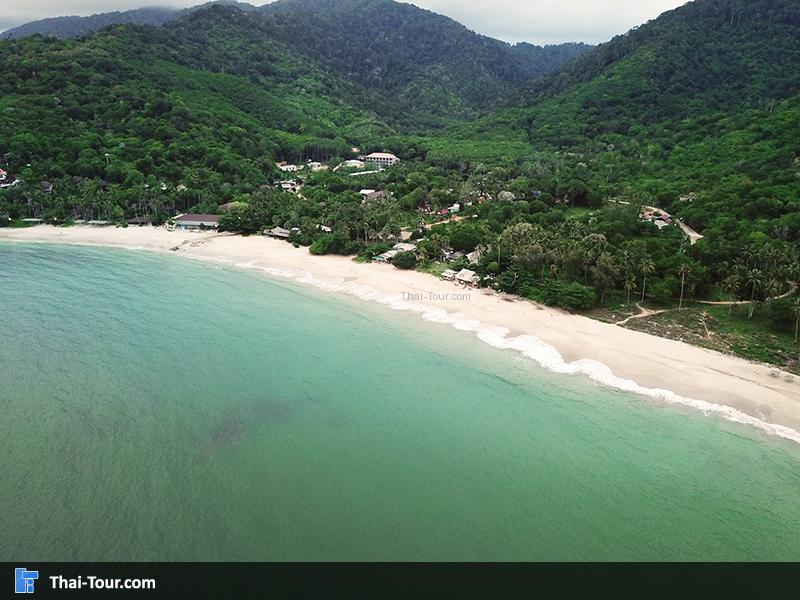 ภาพมุมสูง ชายหาดคลองจาก