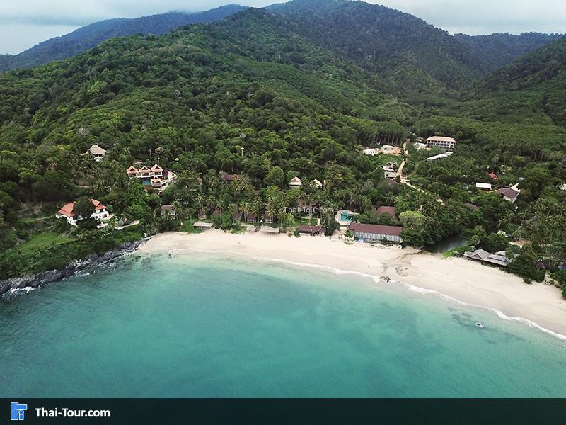 ภาพมุมสูง ชายหาดคลองจาก