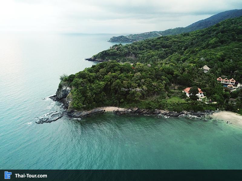 ภาพมุมสูง ชายหาดคลองจาก