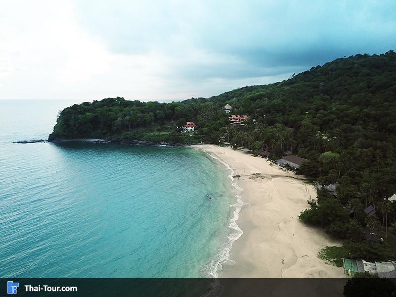 ภาพมุมสูง ชายหาดคลองจาก