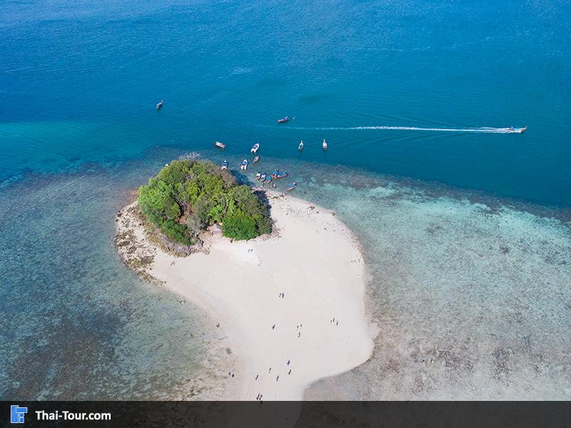 ภาพมุมสูง ทะเลแหวก