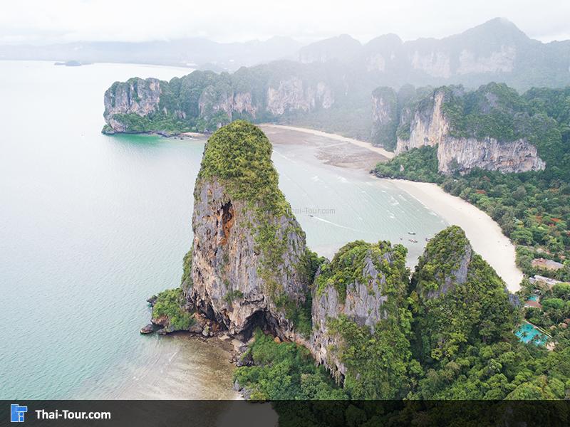 ภาพมุมสูง ไร่เลย์ รอบๆเกาะ