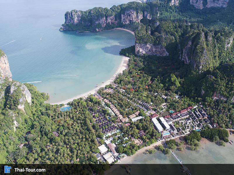 ภาพมุมสูง ไร่เลย์ รอบๆเกาะ