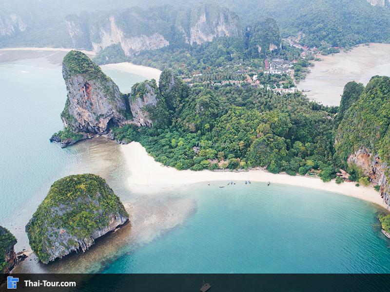ภาพมุมสูง หาดถ้ำพระนาง 