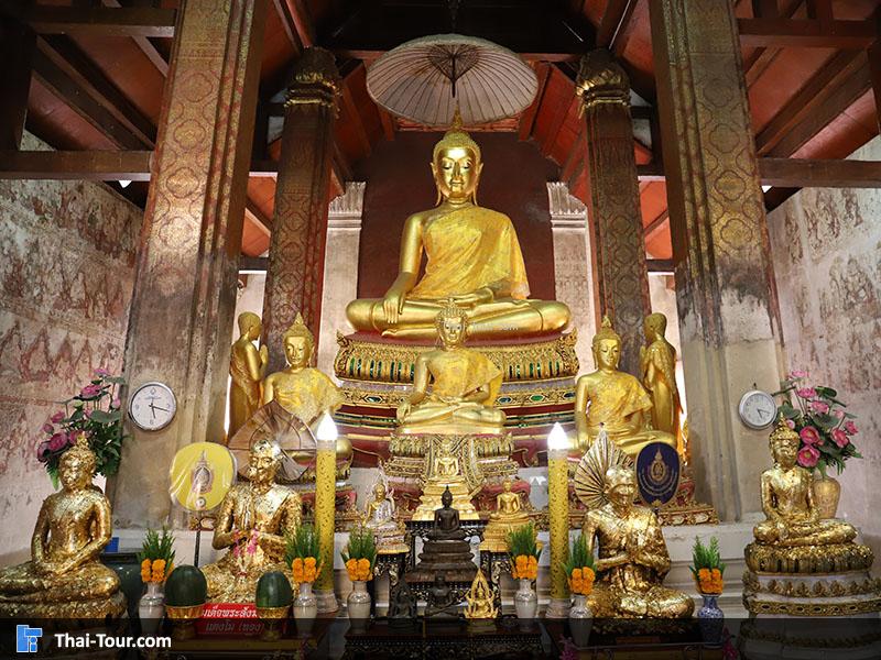 พระประทาน ภาพมุมสูง วัดใหญ่สุวรรณาราม