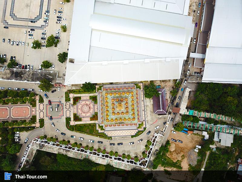 ภาพมุมสูงวัดจันทาราม (วัดท่าซุง)