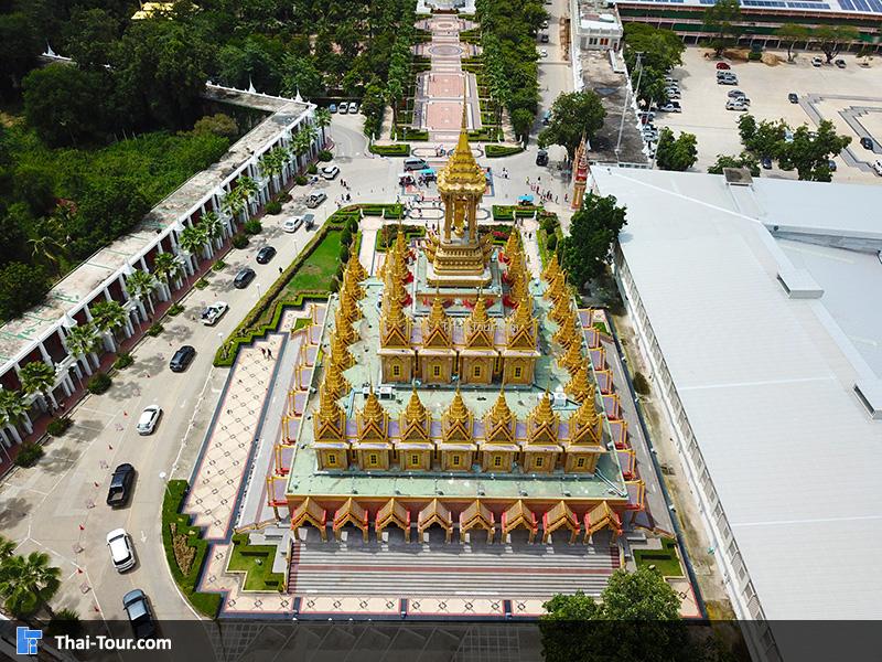 ภาพมุมสูงวัดจันทาราม (วัดท่าซุง)