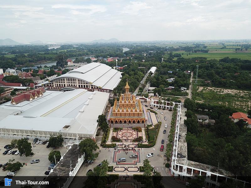 ภาพมุมสูงวัดจันทาราม (วัดท่าซุง)