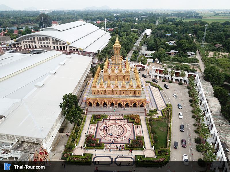 ภาพมุมสูงวัดจันทาราม (วัดท่าซุง)