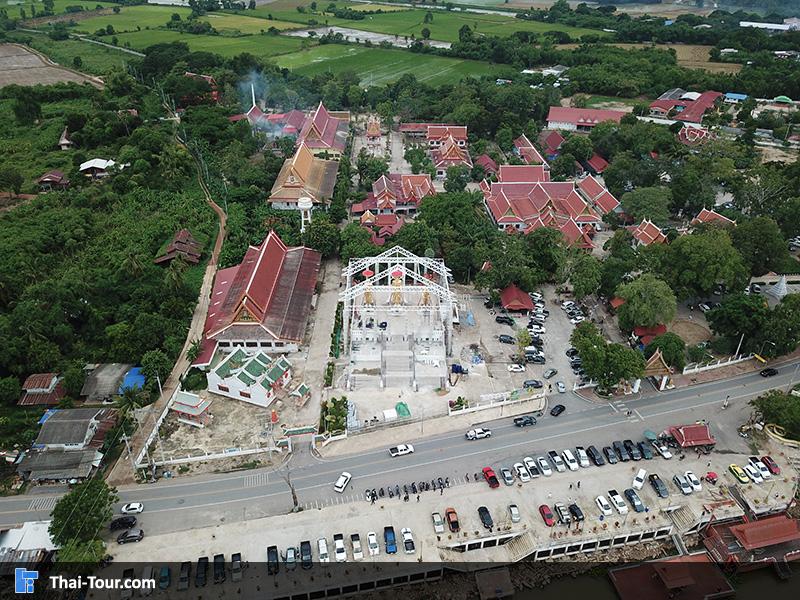 ภาพมุมสูง วัดปากคลองมะขามเฒ่า